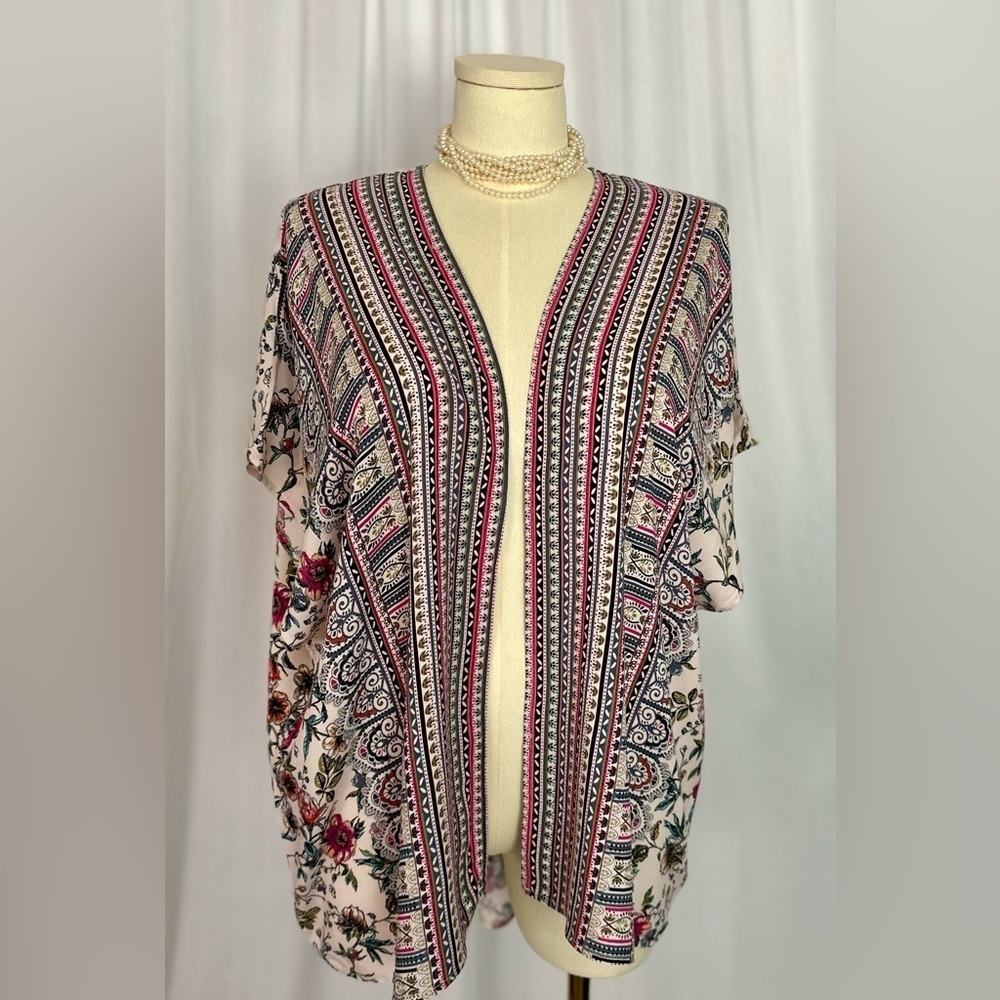 Eyeshadow Black and Red Boxy Tunic Top (748)